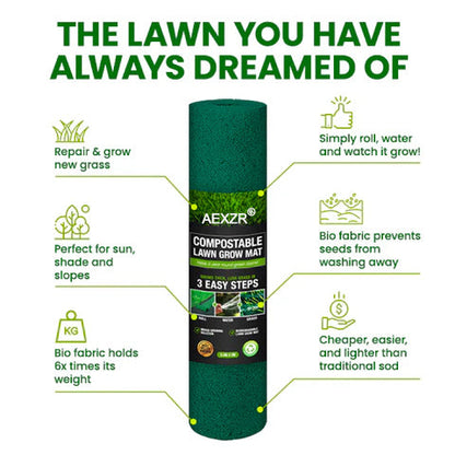 🏆Official Store | 🌟 Give your lawn a new look 🌟AEXZR®  Compostable Lawn Grow Mat