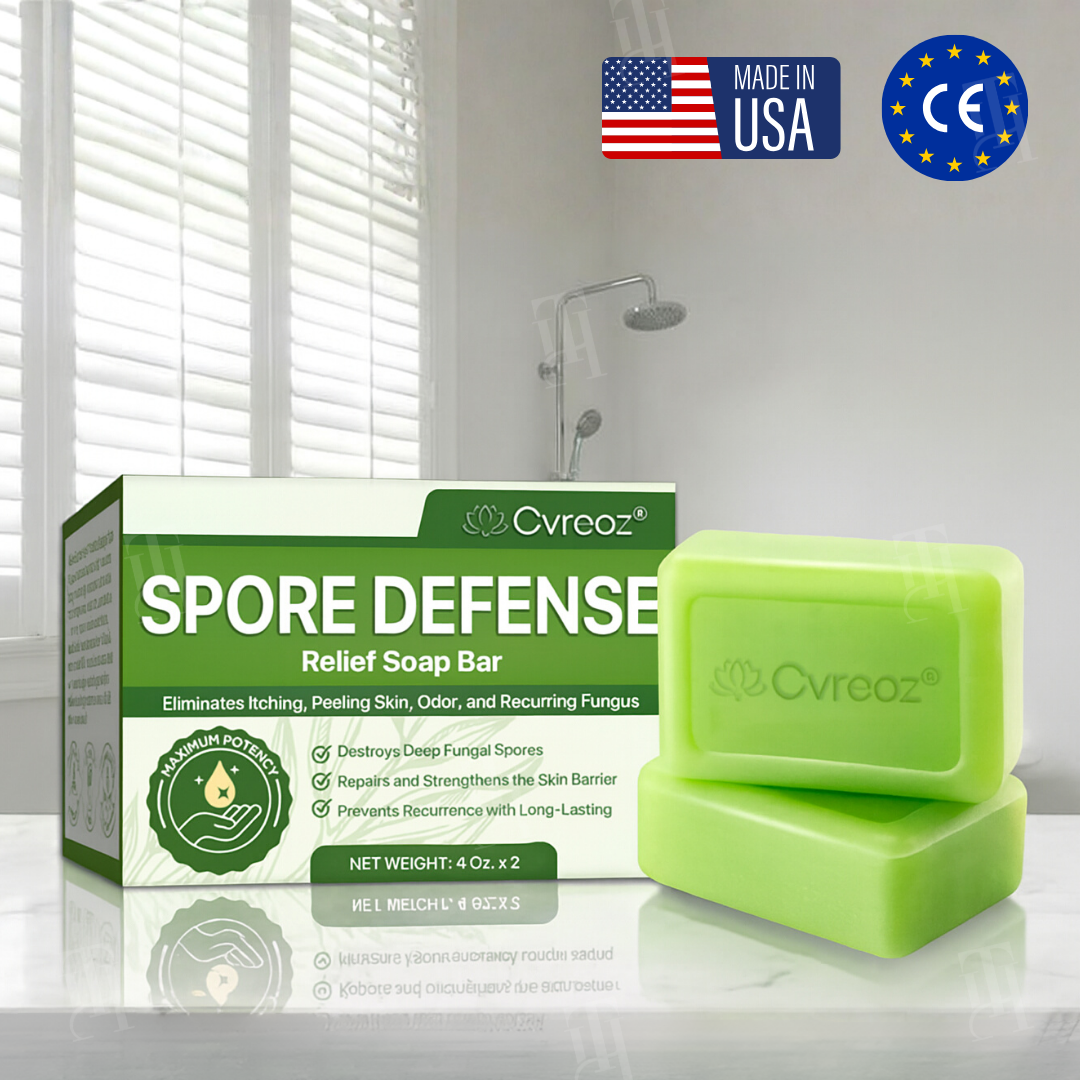 Kill Spores with Cvreoz®: The Defense Soap Bar for Unmatched Fungal Relief