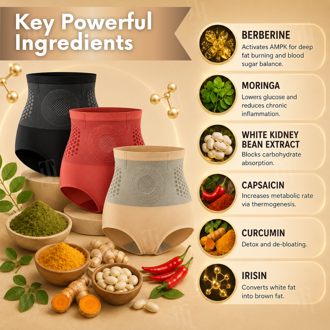 RZXEA™ 2026 8-in-1 Moringa & Berberine Thermogenic Sculpting Shorts