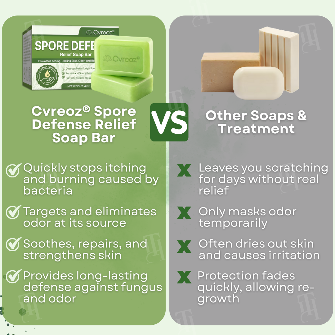 Kill Spores with Cvreoz®: The Defense Soap Bar for Unmatched Fungal Relief