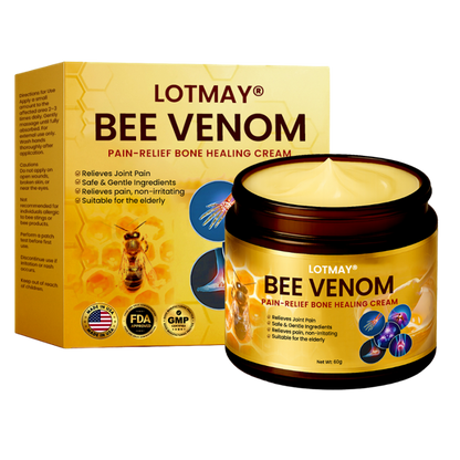 Limited Time Discount⏳LOTMAY® Bee Venom Pain-Relief Bone Healing Cream ✨𝗙𝗮𝘀𝘁 𝗥𝗲𝗹𝗶𝗲𝗳 𝗶𝗻 𝟳𝟮 𝗛𝗼𝘂𝗿𝘀✨