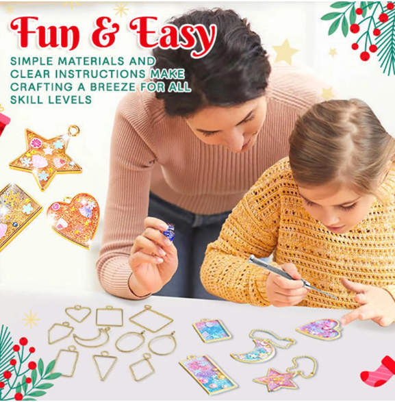 🏆Official Store |  🎨Unleash Creativity 🎨AEXZR® DIY Resin Pendant Kits For Child
