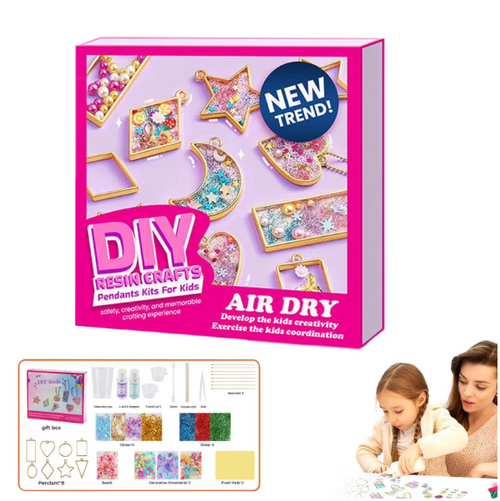 🏆Official Store |  🎨Unleash Creativity 🎨AEXZR® DIY Resin Pendant Kits For Child